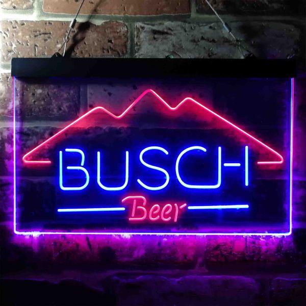 Busch Mountain Logo Neon-Like LED Sign